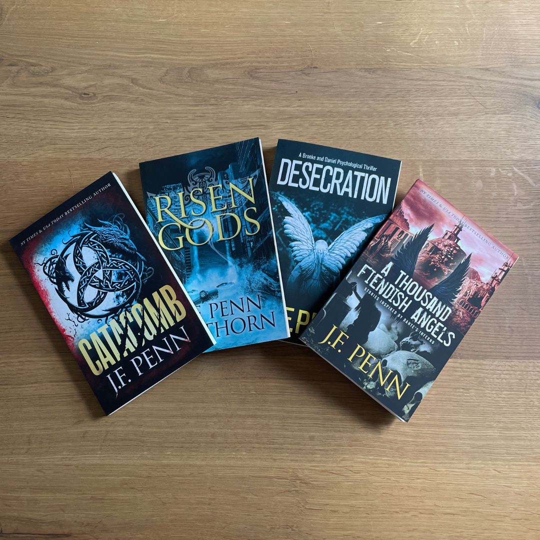 Horror Paperback Bundle: Catacomb, Risen Gods, Desecration, A Thousand Fiendish Angels